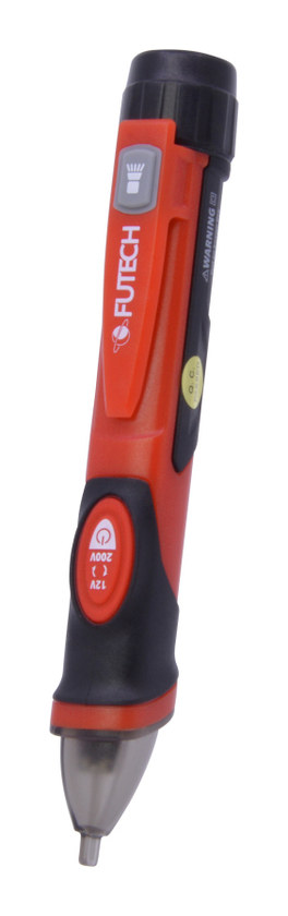 טסטר בודק מתח חשמל ללא מגע FUTECH VOLTPEN 200-12 CAT IV 1000V