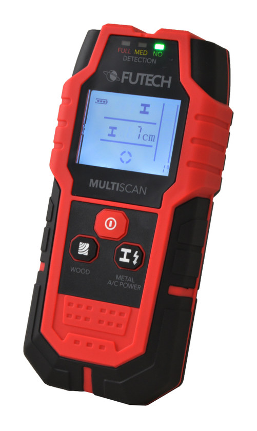 סורק קירות מקצועי לאיתור מתכות ותשתיות - FUTECH MULTISCAN