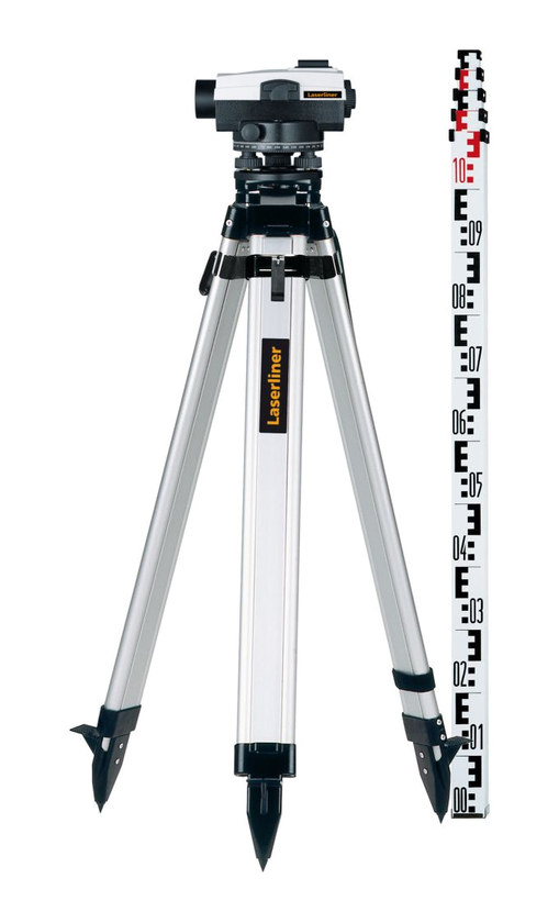 מאזנת אופטית 32 כולל חצובה ולאטה - LASERLINER AL 32 Plus
