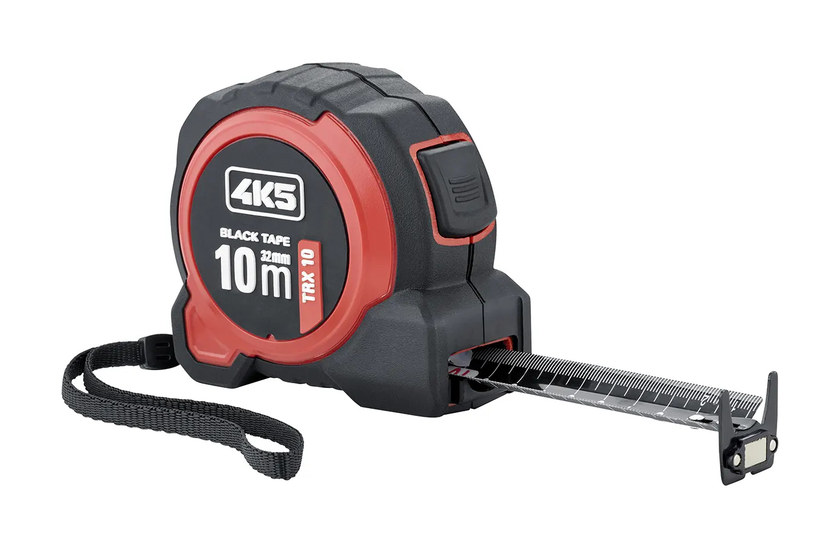 סרט מדידה מקצועי 10 מטר בהדפסה דו-צדדית - 4K5 TRX 10