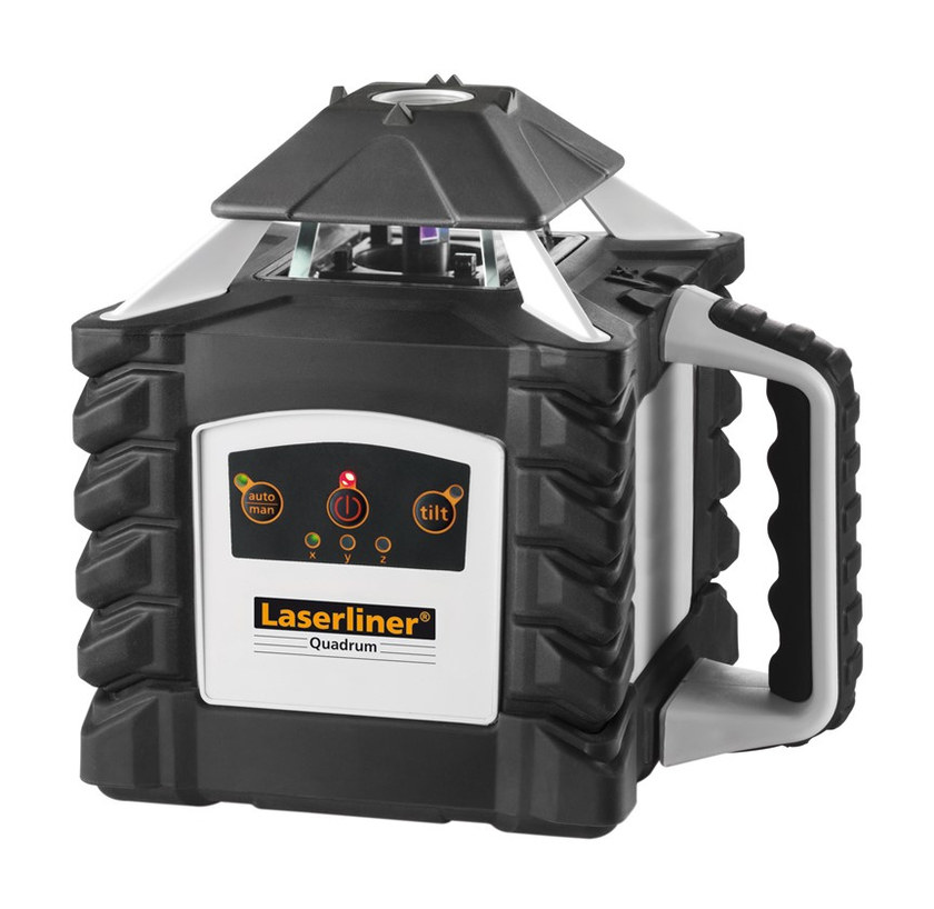 לייזר אוטומטי מסתובב קרן אדומה עם מקלט (SensoLite 410) - LASERLINER Quadrum 410S