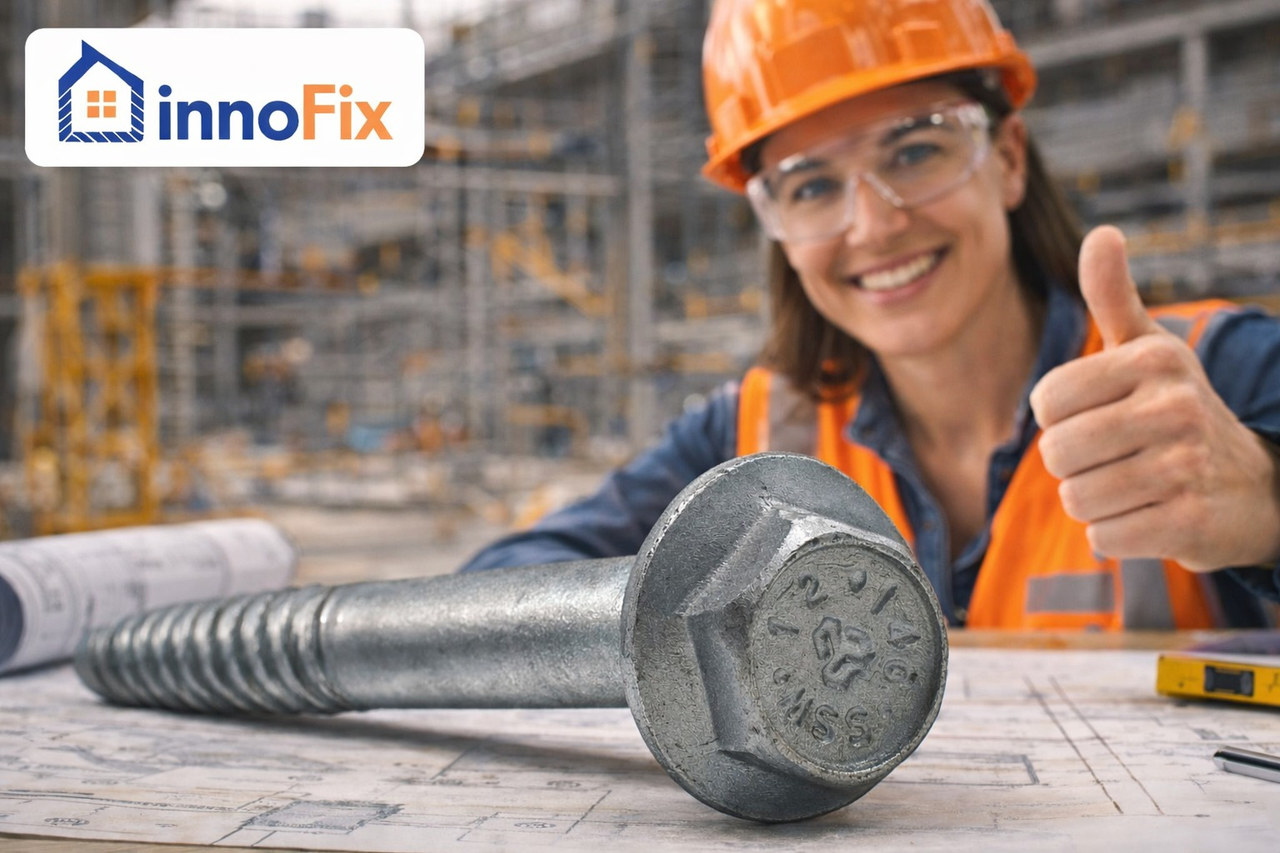 בורג ישיר לבטון עם תקן ETA ואישורי רעידות אדמה - InnoFix SSW