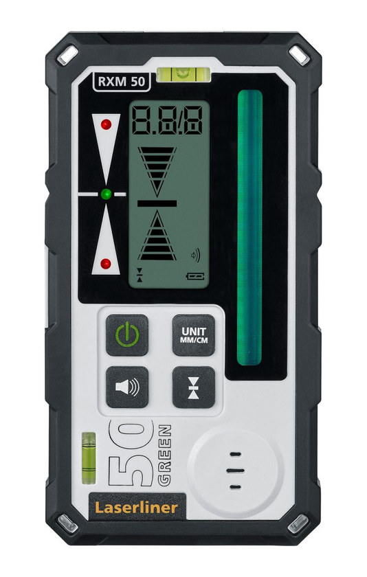 לוכד קרן לייזר ירוקה תצוגה מילימטרית - Laserliner RangeXtender M 50