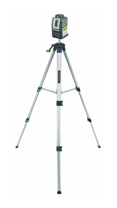 לייזר צלב ירוק 360° תואם סוללות 18V עם חצובה 150 ס"מ - Laserliner SuperLine-Laser G360 Multi-18V